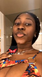 LEAKDAD new female staff shows off her big boobs