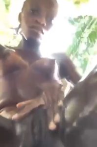 2025 leak; Local African girl seen bathing naked in local bathroom