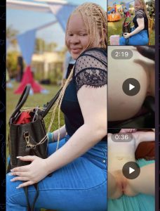 Albino received bbc shot cum