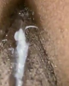 Ebony black wet pussy teen girl