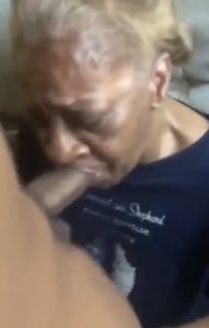 English grandma gives blow job to young grandson