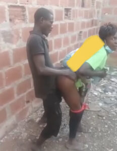 African man fuck single mum in open yard