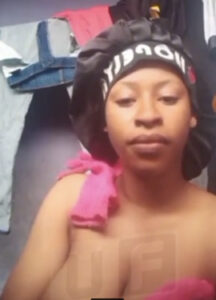 Naija buzzcast model shows bathroom nude video