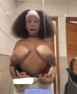 Daniella show up her massive breast to online lover