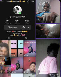 2025 leak- Emily agyeman masturbate her black pussy for school head