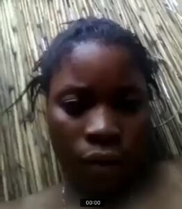 Naughty African girl masturbate her wide pussy