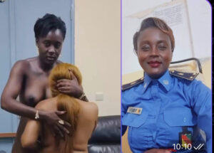 2025 leak- Cameroon female police officer christelle Eboa lesbian sex tape with female police commissioners