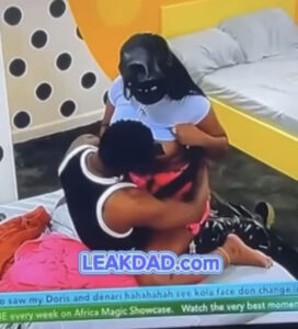 BBNAIJA LEAK- housemate seen sucking breast in big brother house