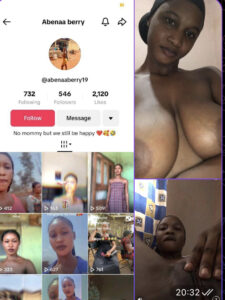 2025 leak- abenaaberry19 on TikTok masturbate her big lips pussy