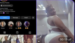 Instagram influencer precious Francis aka darkchocolate nude video