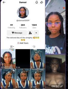 Leak- damsel5009 on TikTok leak nude video