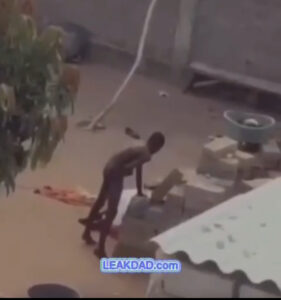 Leak- man capture trying to forcefully eject sperm from body