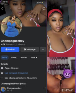 2025 leak- masturbation video of champagnechey on Facebook