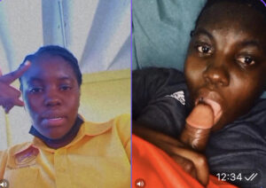 Ghana leak- school girl gives premium blowjob as she finger her pussy