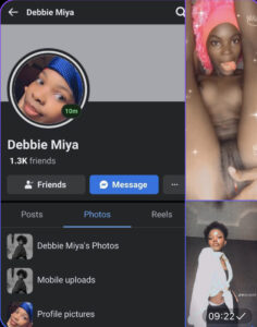 Naija leak- Facebook user Debbie miya nude video surfaced online