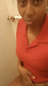 Leak- naughty bitch masturbate on toilet seat