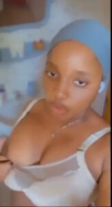 2025 Naija Ebony Babe Blue Headwrap Tease Leak