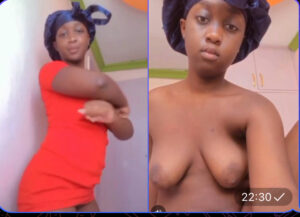 Sexy African Babe in Red Dress & Blue Headwrap Leaks Wild Pussy Masturbation Squirt Video 2025