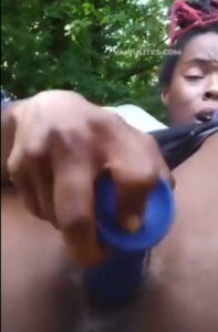 High school leak sex tapes 2025- teen uses big dildo on her pussy