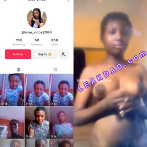 Naija TikTok leak sextapes 2025- rose_vince2004 share nude moment with online lover