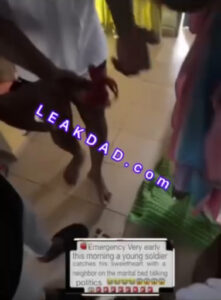 African viral leak sex videos- soldier man caught wife fucking neighbor on their matrimonial bed