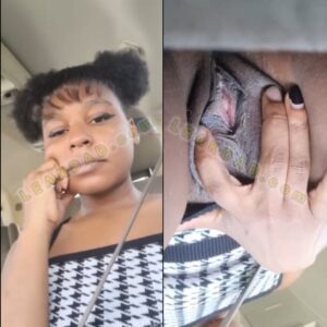 Naija leak tapes- lady show off her black pussy to online white boyfriend