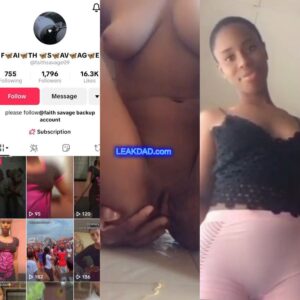 TikTok New leak nude tape- faith salvage masturbate her tight pussy on camera