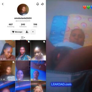 New TikTok leak tape- single mum omobolanle masturbate for online boyfriend