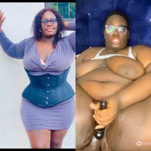 Naija stripchat leak tapes- chubby lady masturbate hard with dildo