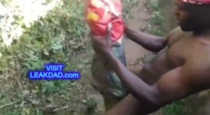 African ebony hot sex- man fuck plantain tree