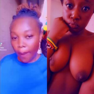 TikTok viral naija leak tapes- horny girl seduced men with nude and masturbation