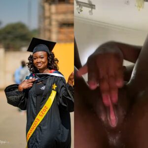 Naija university leak tapes- young graduate masturbate her pussy to secure job