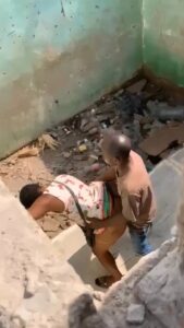 Man caught fucking married woman in an uncompleted building in the trenches