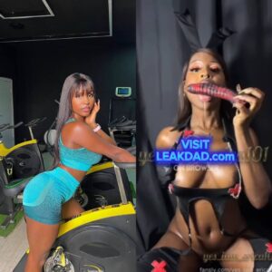 Naija celebrity leak- Erica fuck her pussy with big dildo