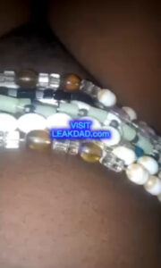 Naughty African bitch with waist bite masturbate hard