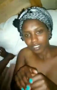 African Somalia lady takes big dig