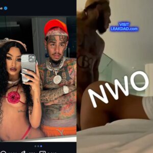 Leak sextape of American star 6ix9ine with mystery woman