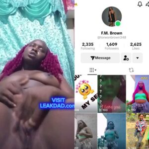 TikToker fm brown leak masturbation video trending