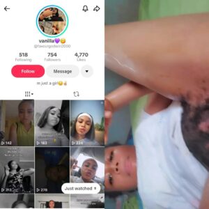 TikTok leak- vanilla masturbate her wet pussy
