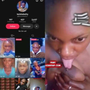 TikTok leak video- keishabetty fingered her pussy on camera