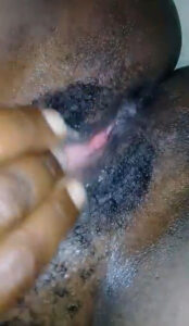 Naughty African babe masturbate wet pussy