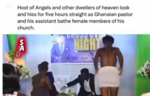 Ghana leak videos- pastor bath female church member naked in the church