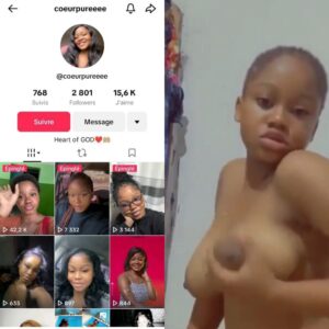 TikTok naija leak sex- coeurpureeee nude masturbation video