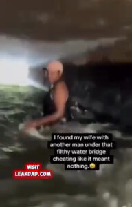 Man caught wife getting fucked by another man under a bridge