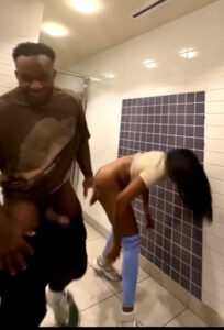 Naija celebrity leak- music producer fuck girl in restaurant rest room