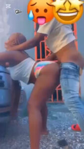 Man fuck OGA daughter outside while father is inside