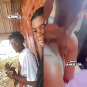 Lady bend doggy for trenches boyfriend