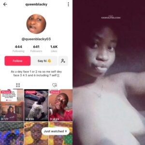TikTok viral leak- queen blacky masturbate her Toto