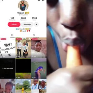 Newly admitted student of unical masturbate with carrot in the hostel