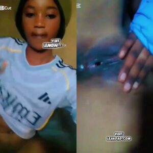 Female Real Madrid fan masturbate her black pussy